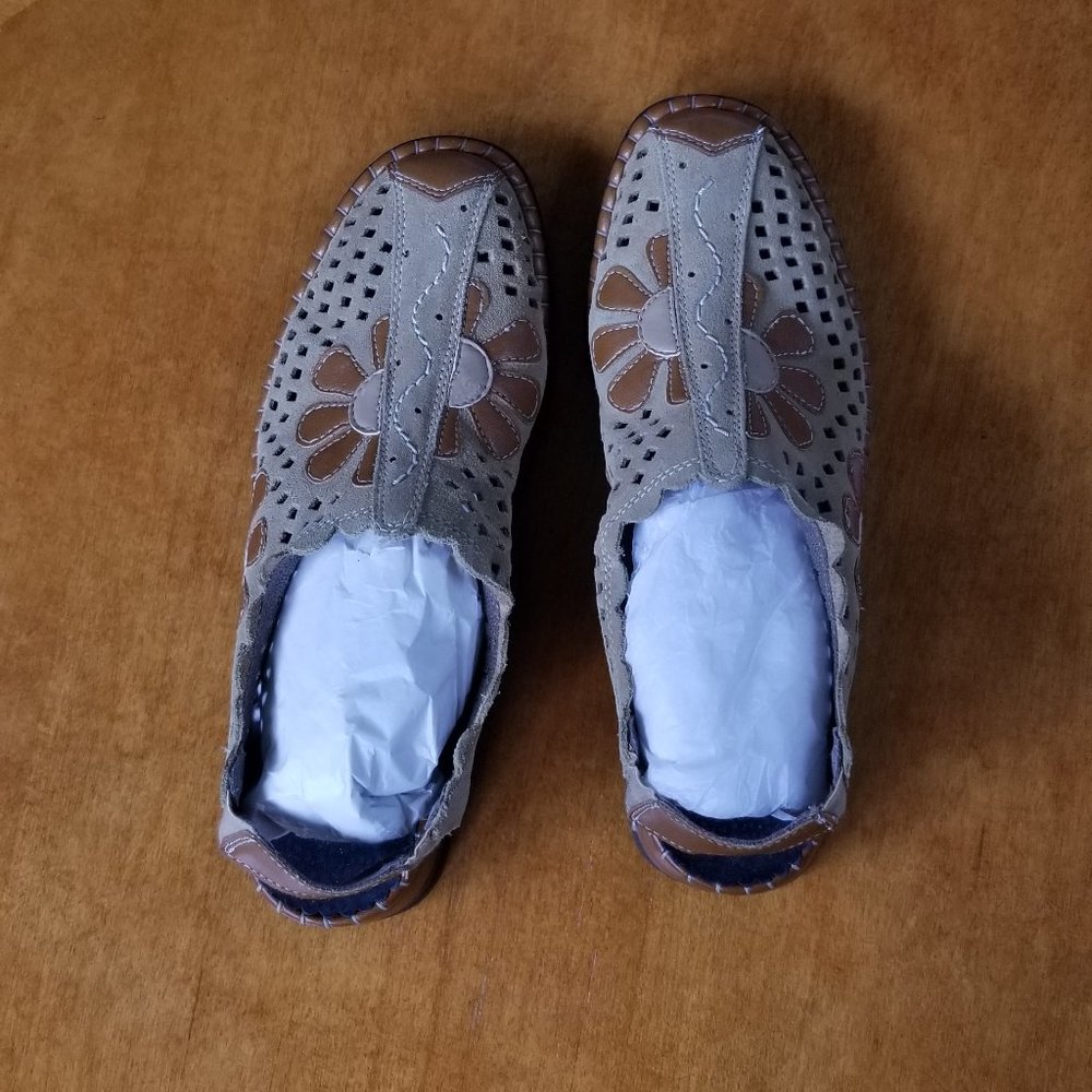 Rieker Shoes - Slingbacks, Tan, Size 39 (8) New